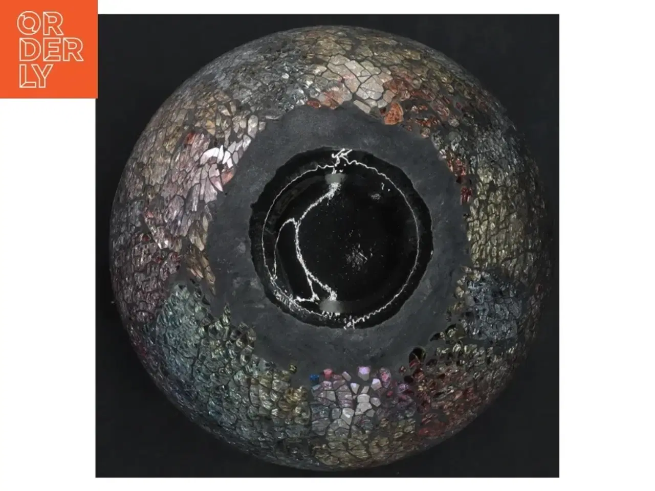 Billede 2 - Dekorativ Lisbeth Dahl mosaikvase (str. H. 13 cm. ø. 15,5 cm)