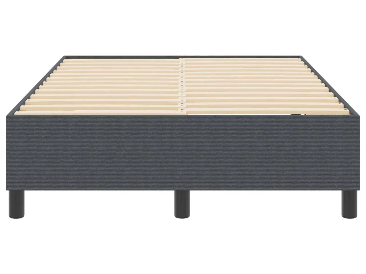 Billede 6 - Kontinentalseng Mørkegrå 120 x 200 cm Corduroy stof