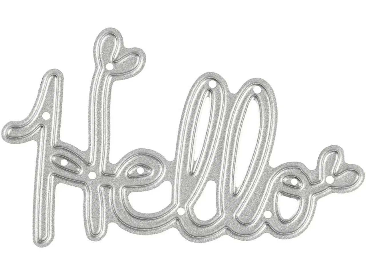 Billede 1 - Skæreskabelon, Hello, str. 59x36 mm, 1 stk.