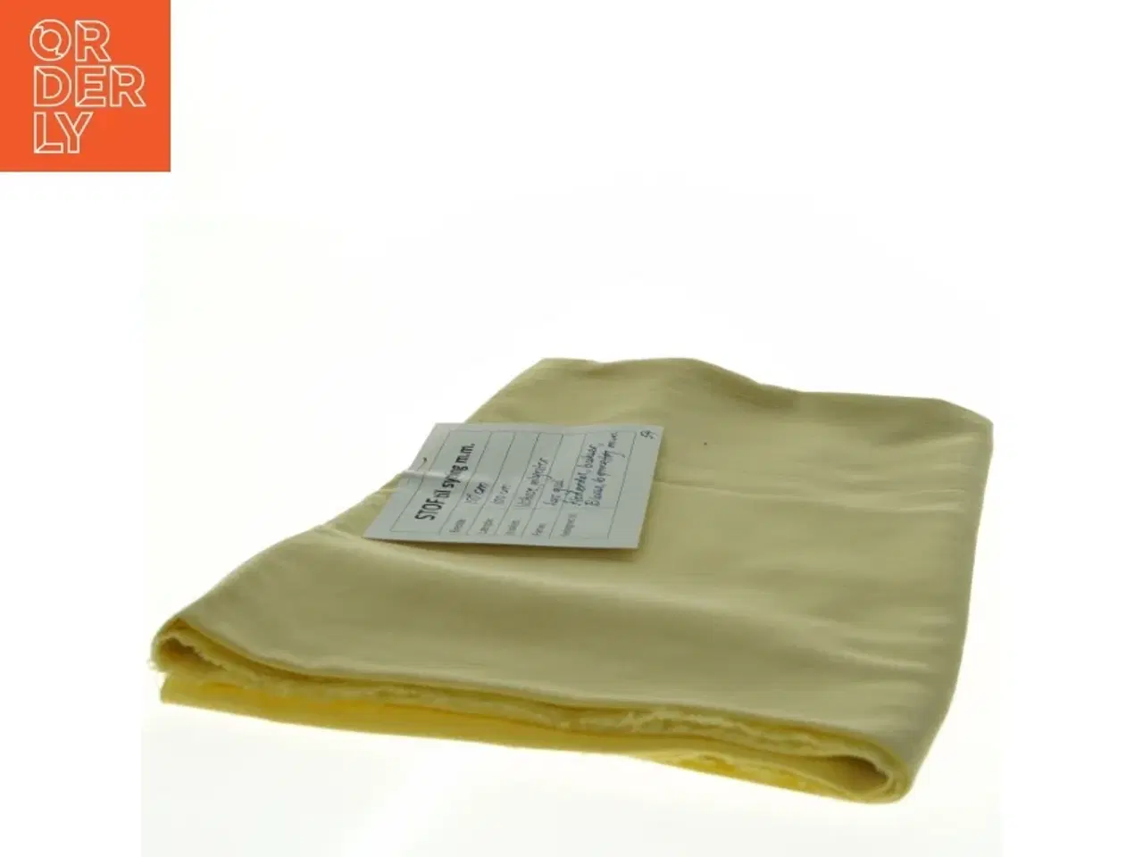 Billede 2 - Stof, lysegul viskose-polyester stof (150 x 100 cm)