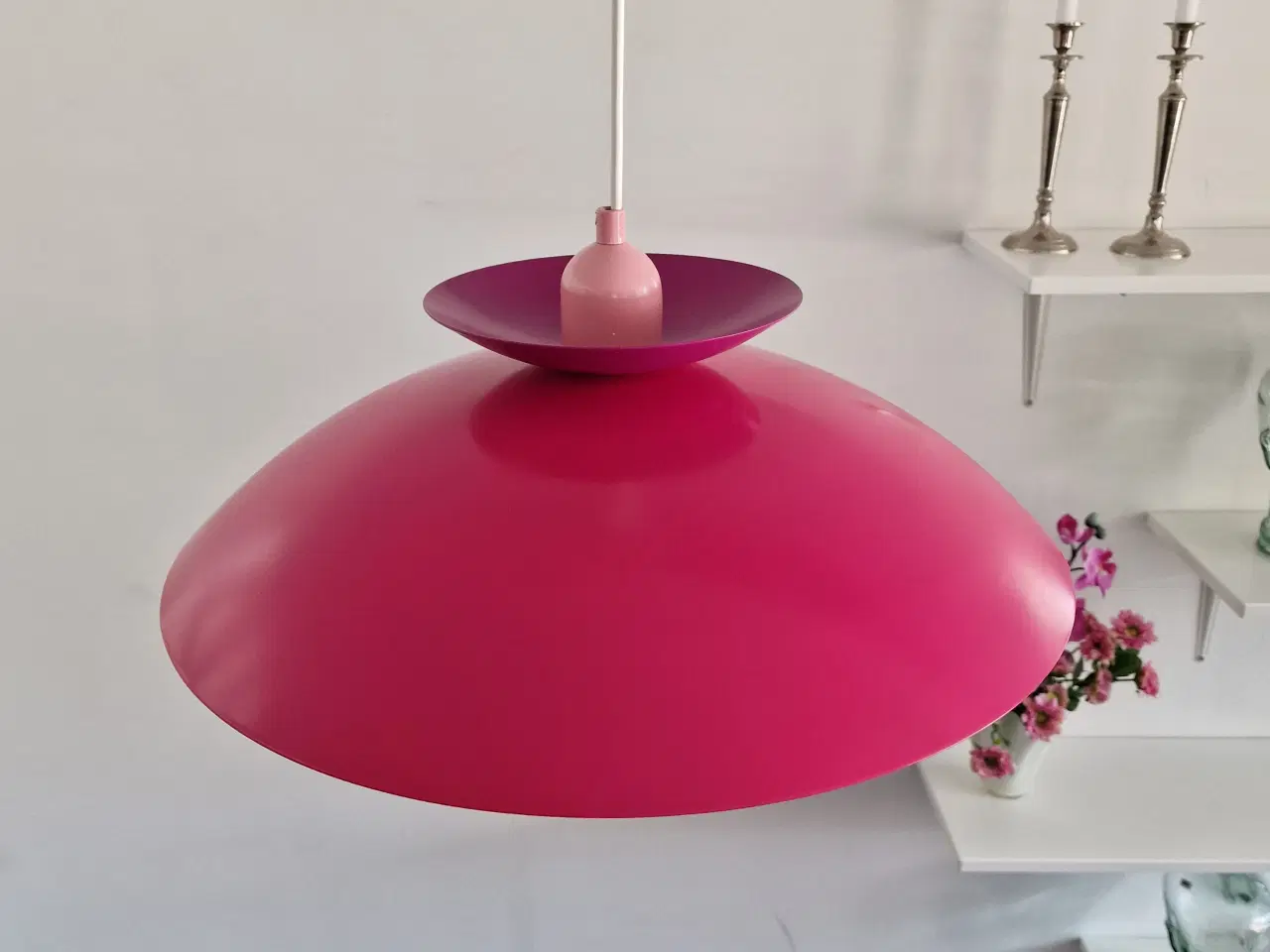 Billede 4 - Stor funky og unik pendel fra 80'erne i pink, lill