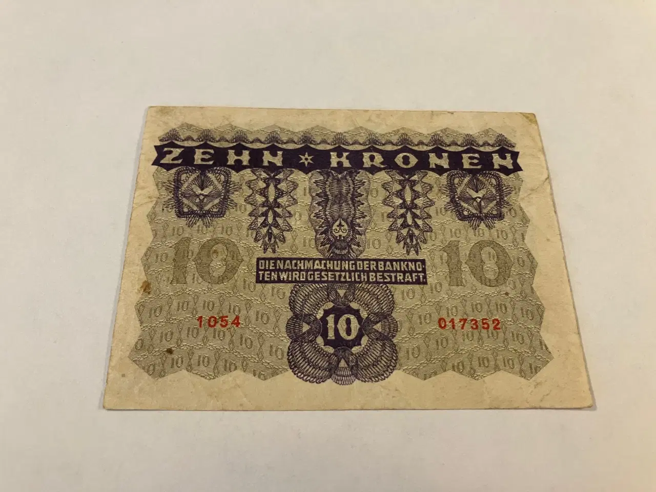 Billede 2 - 10 Kronen Austria 1922