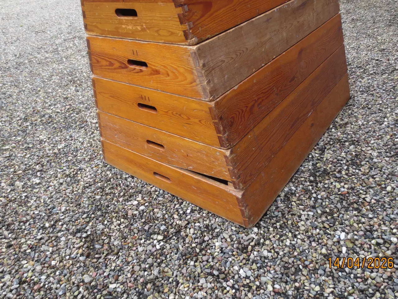 Billede 4 - 1 stk Retro Plint til spring Gymnastik