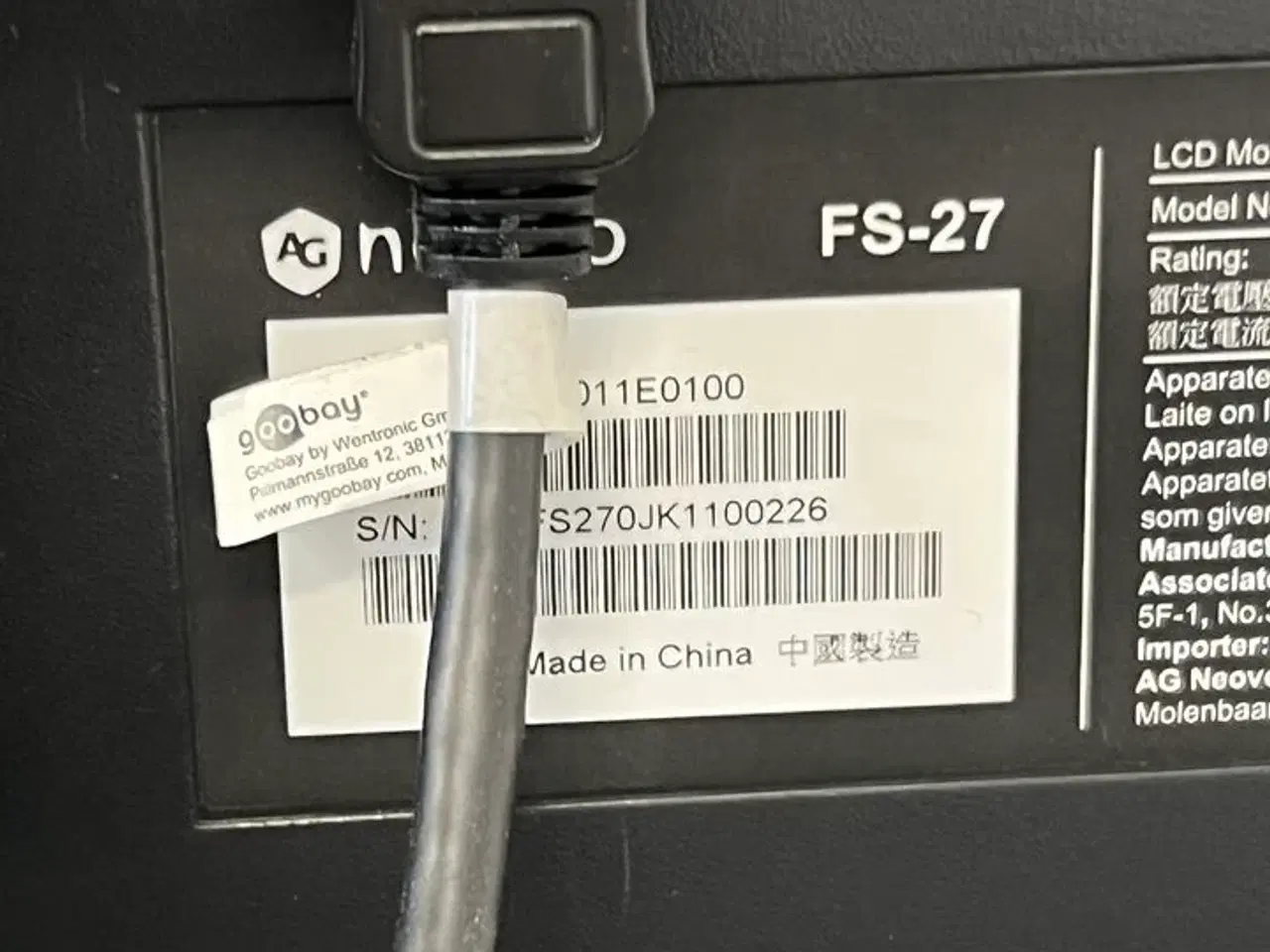 Billede 6 - 2 stk. NEOVO 27" skærme, tastatur, mus og dockingstation
