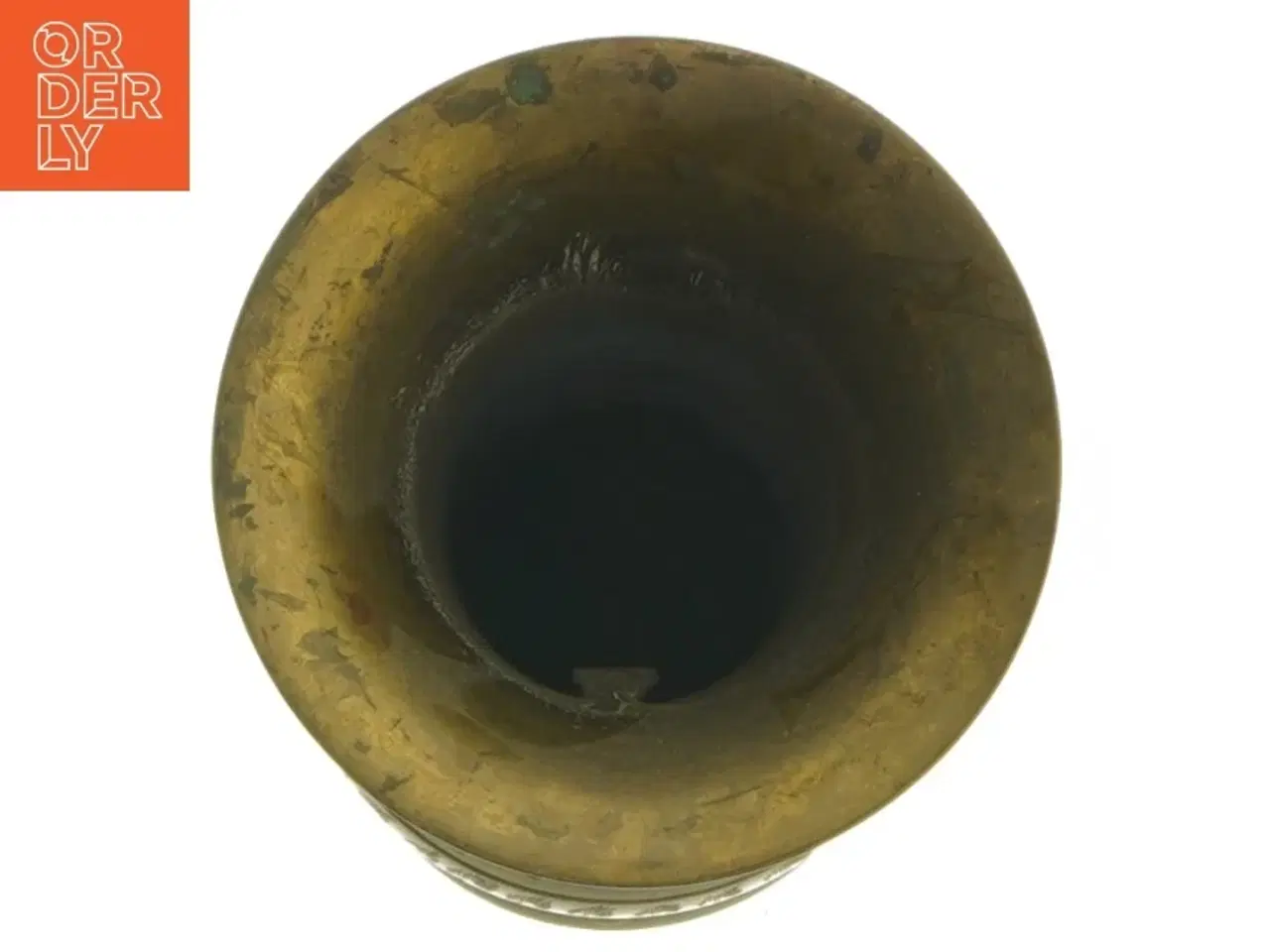 Billede 4 - Dekorativ vase af metal (str. 20 cm)