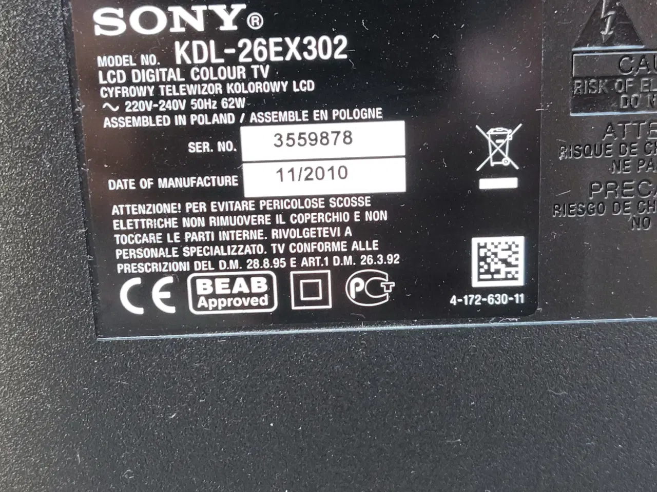 Billede 4 - 26" Sony TV