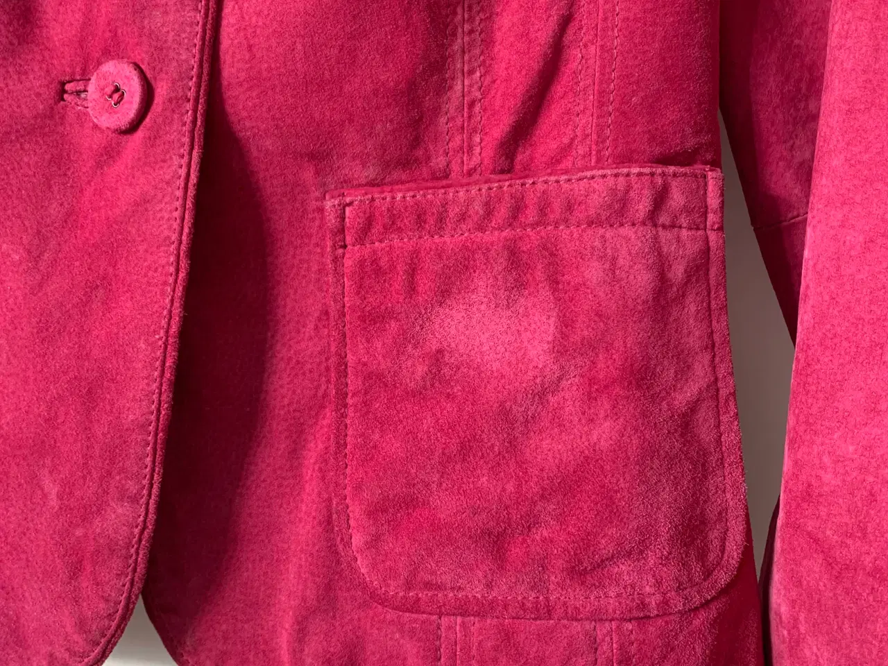 Billede 3 - Pink ruskindsjakke vintage
