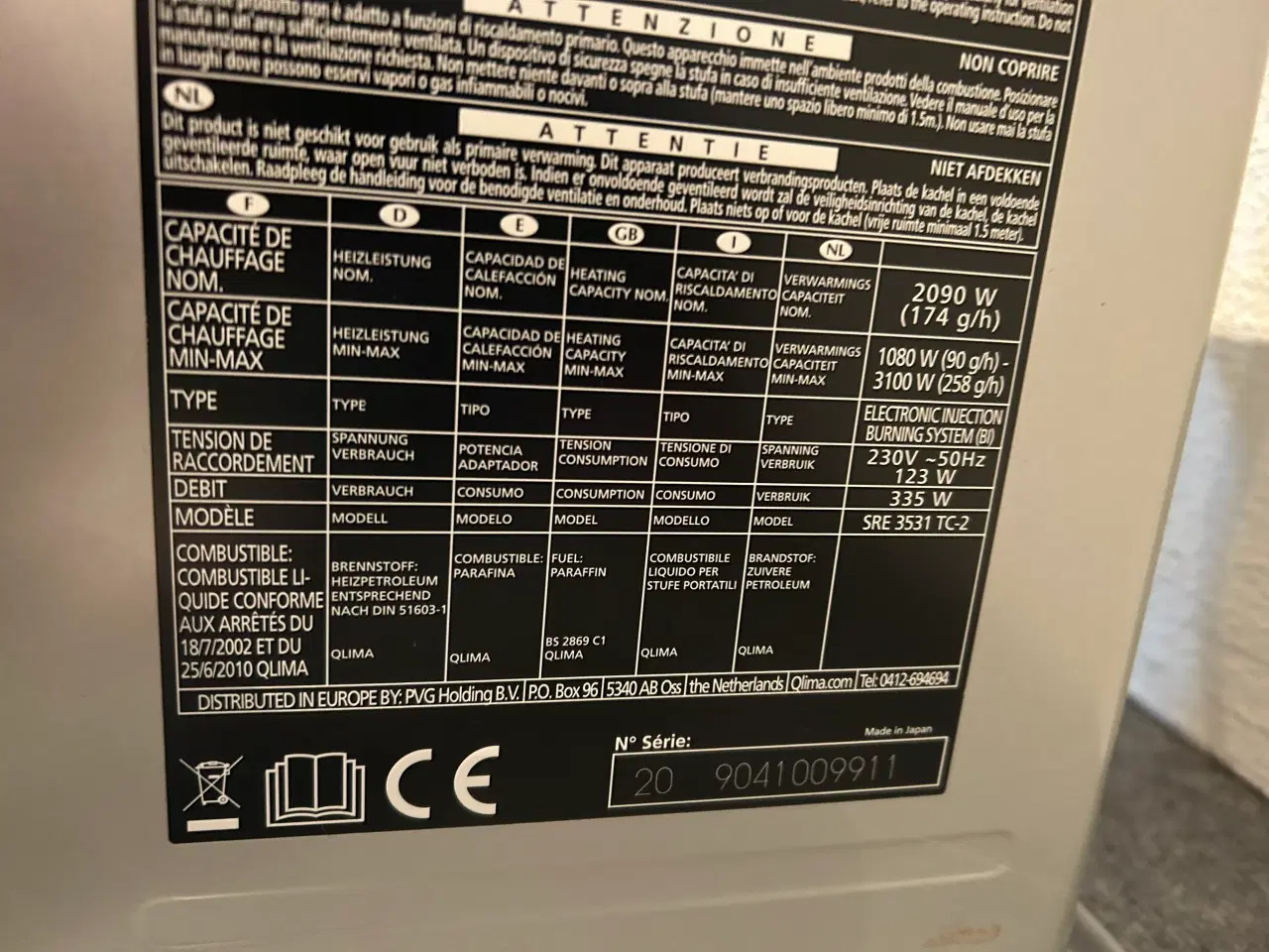 Billede 3 - Qlima SRE3531 TC-2 elektronisk petroleums kamin 