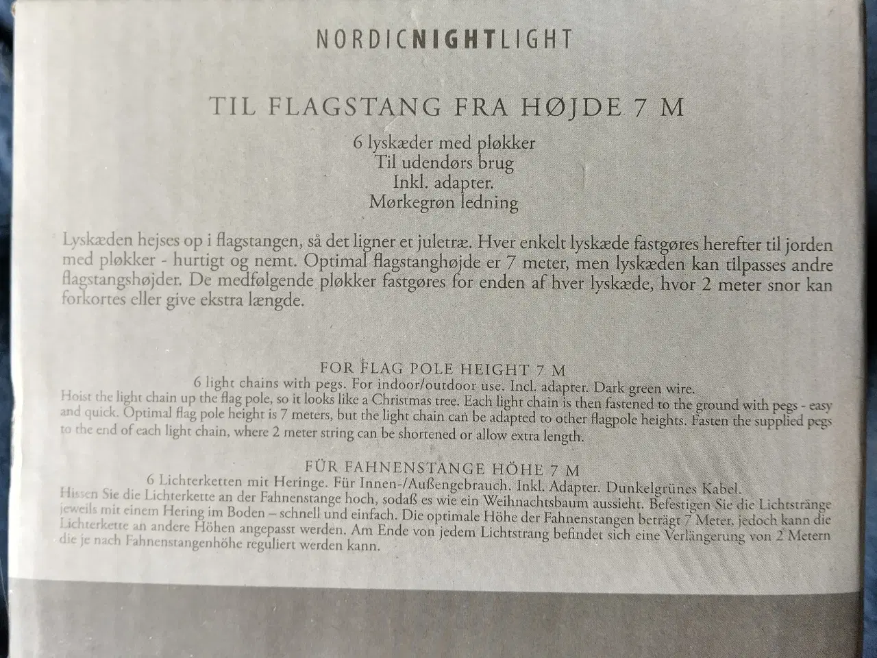 Billede 3 - Lyskæde til Flagstang 240 LED