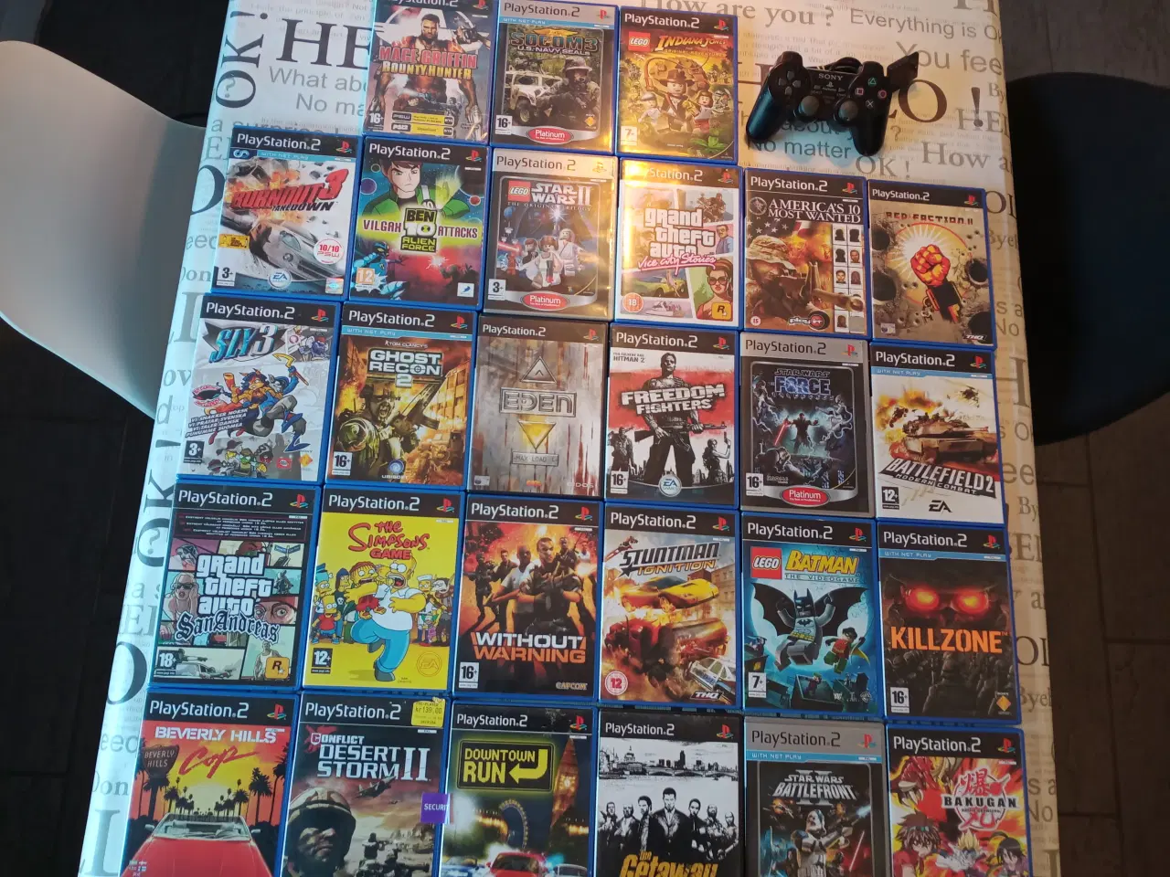 Billede 1 - 27 playstation ps2 spil + joystik