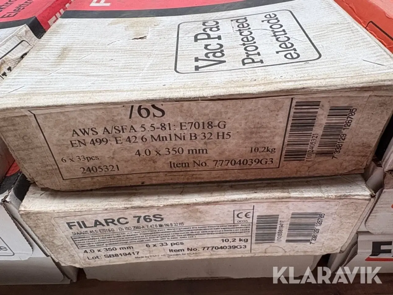 Billede 6 - Elektroder Filarc 4 millimeter 19 kasser
