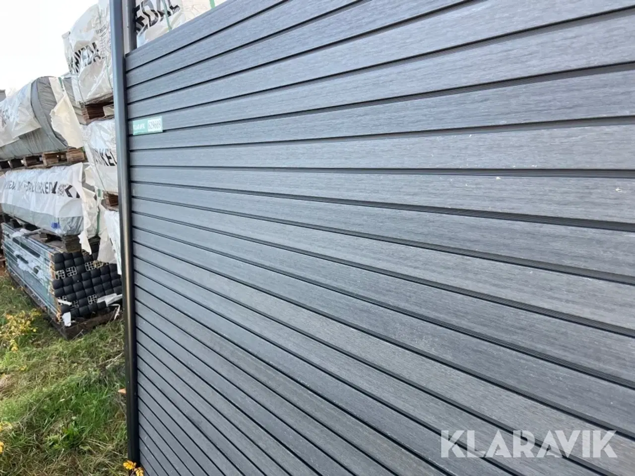 Billede 10 - Komposit hegn Kirkedal Grå/sort 10 fag