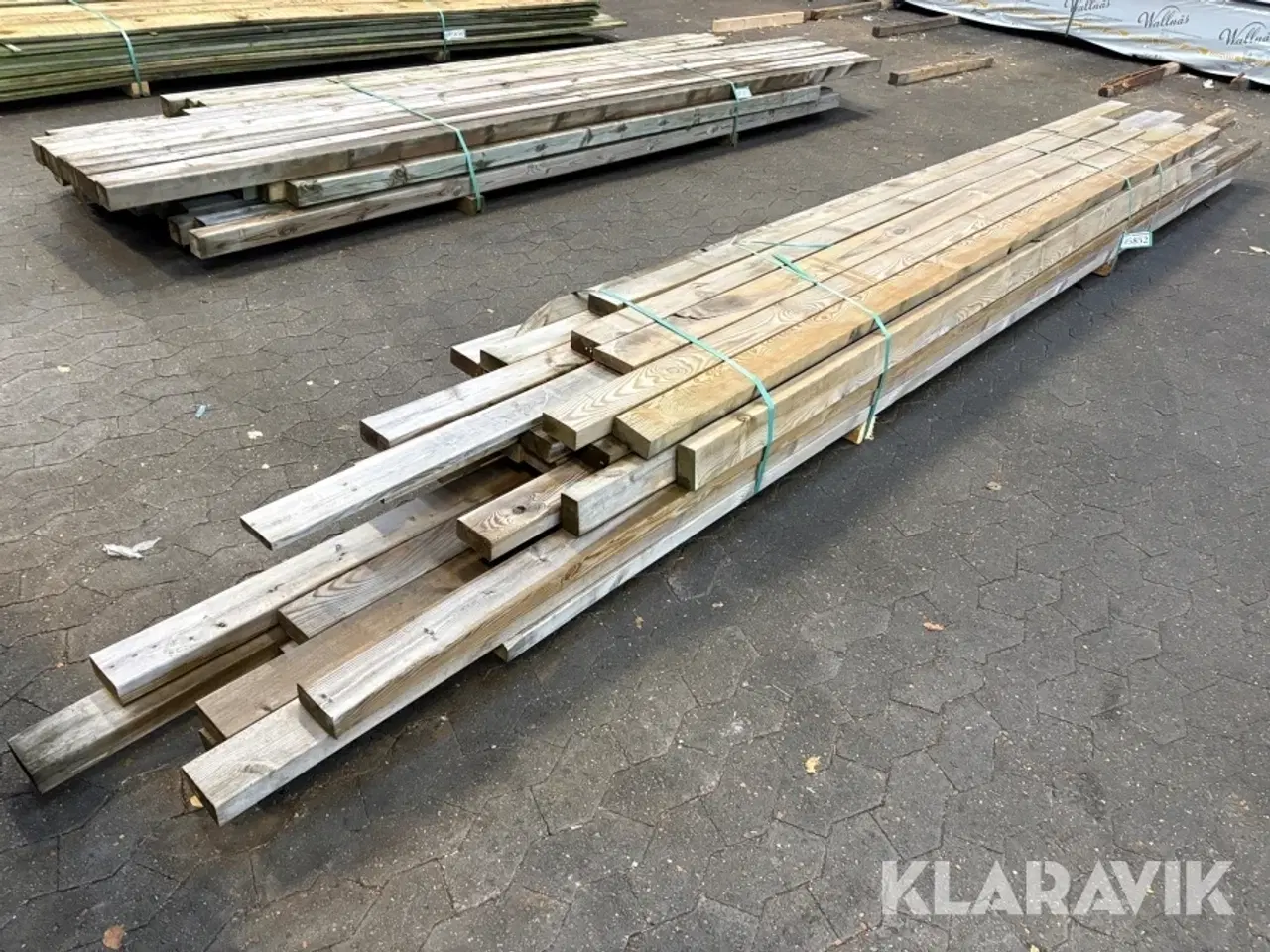 Billede 1 - Træ Trykimprægneret reglar 41 styk assorterede længder