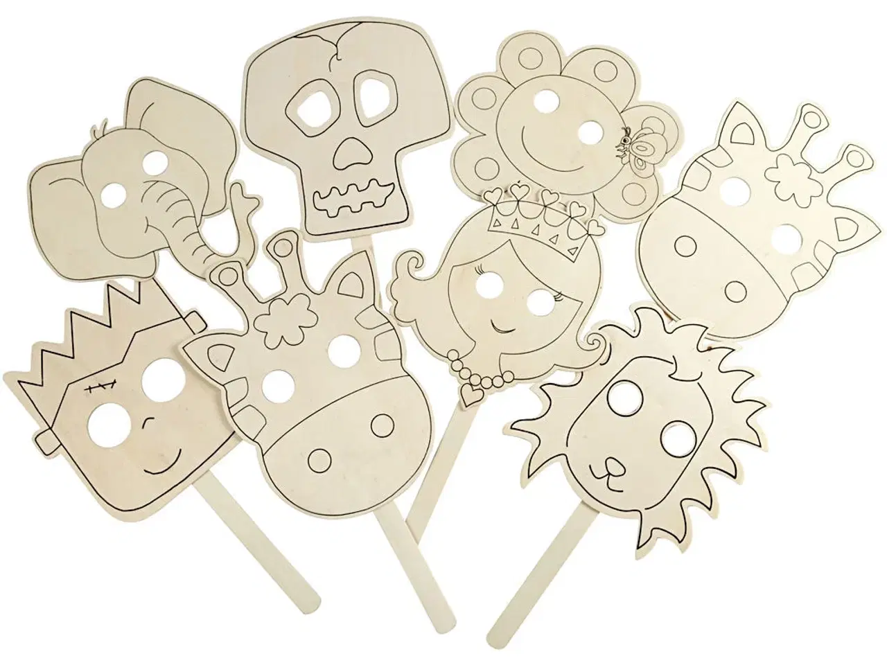 Billede 1 - Masker, L: 35 cm, B: 22 cm, tykkelse 2 mm, 16stk./ 1 pk.
