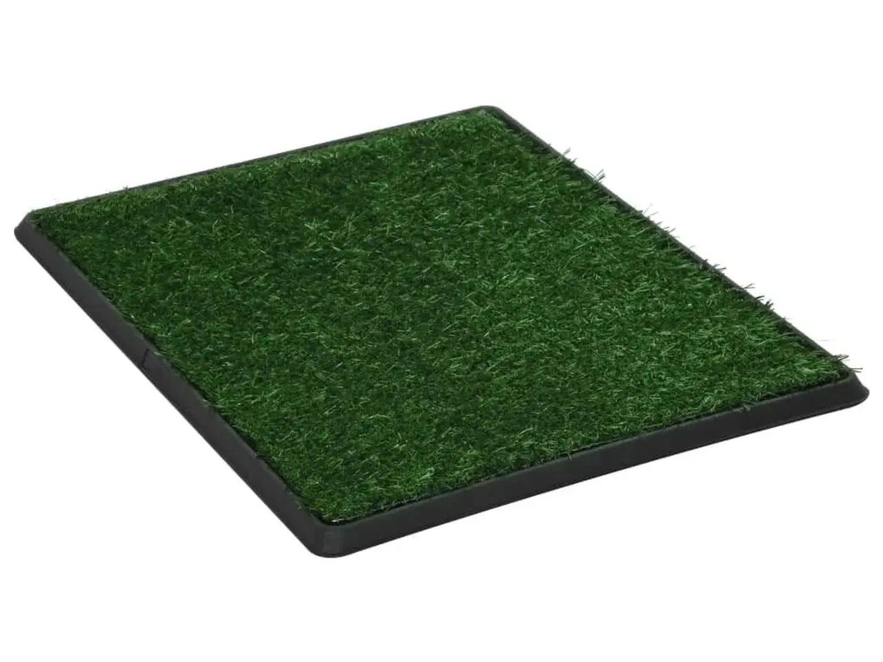 Billede 2 - Kæledyrstoilet med bakke og kunstgræs 64x51x3 cm grøn