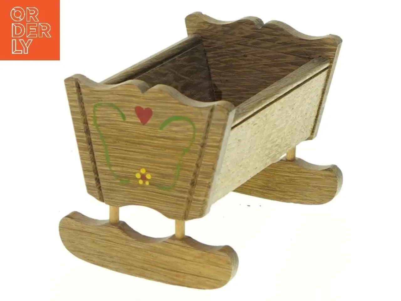 Billede 1 - Træ dukkeseng (str. 10 x 7 cm)