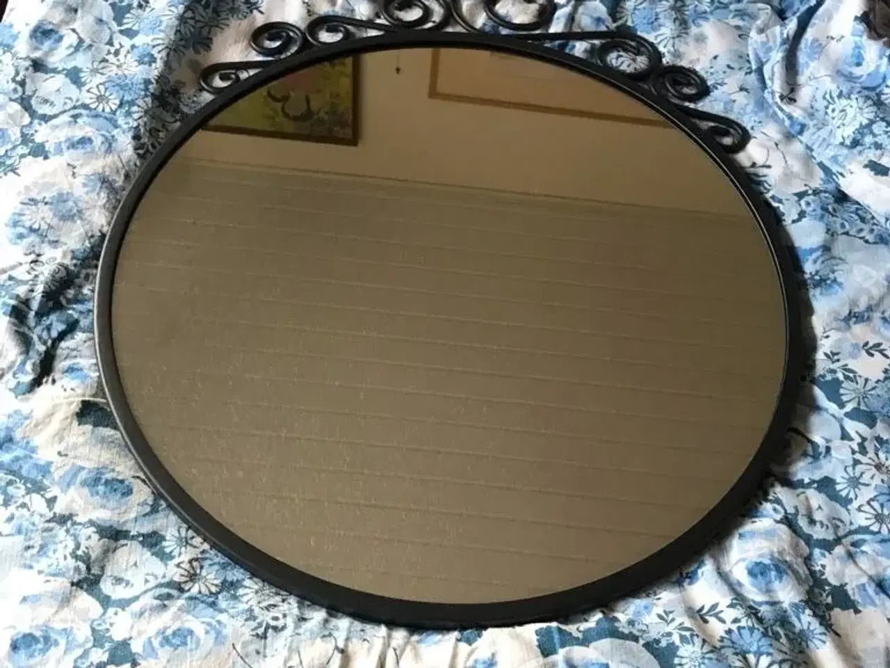Billede 1 - Sort spejl i metal