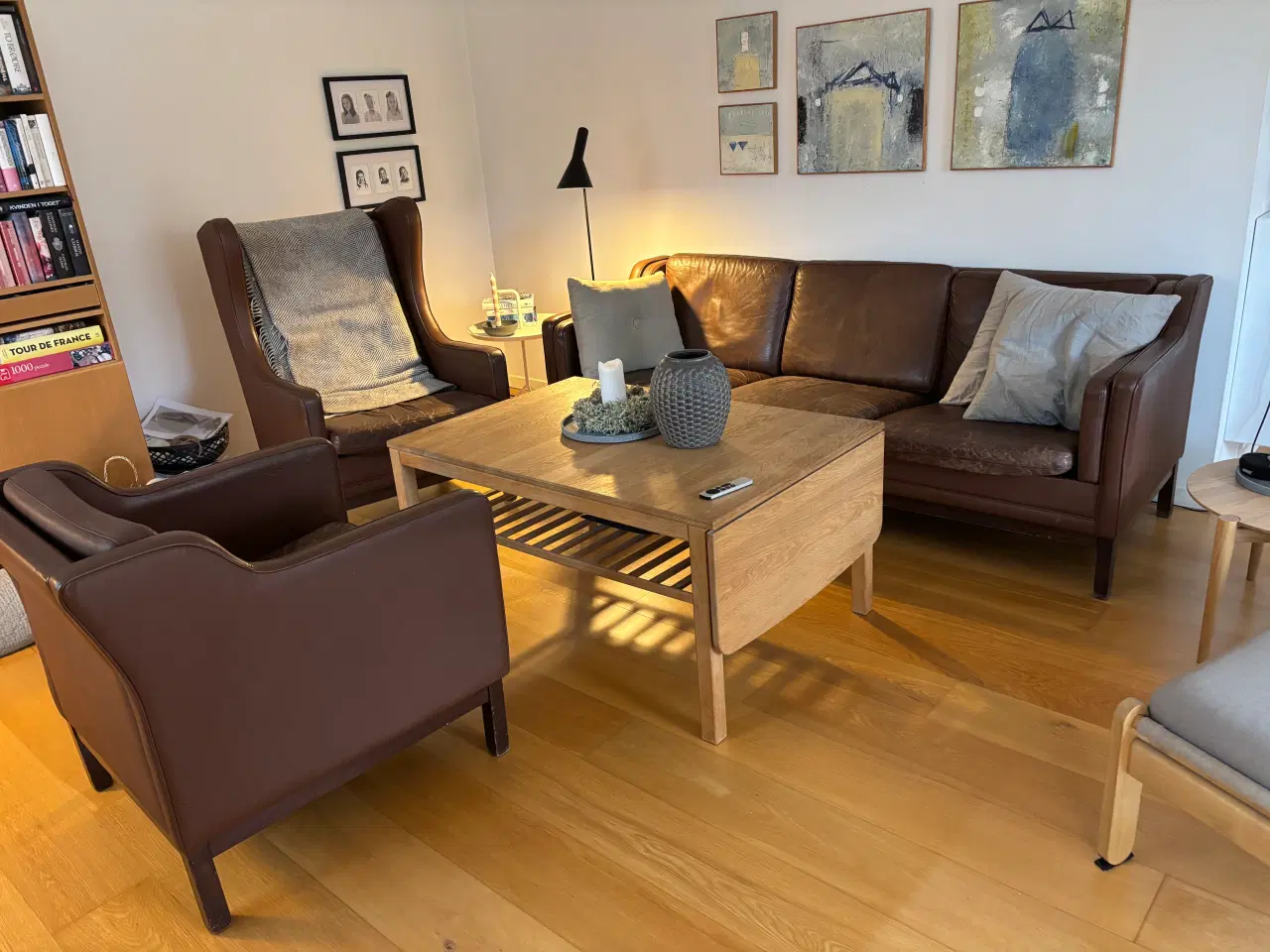 Billede 1 - Læder stue Mogens Hansen