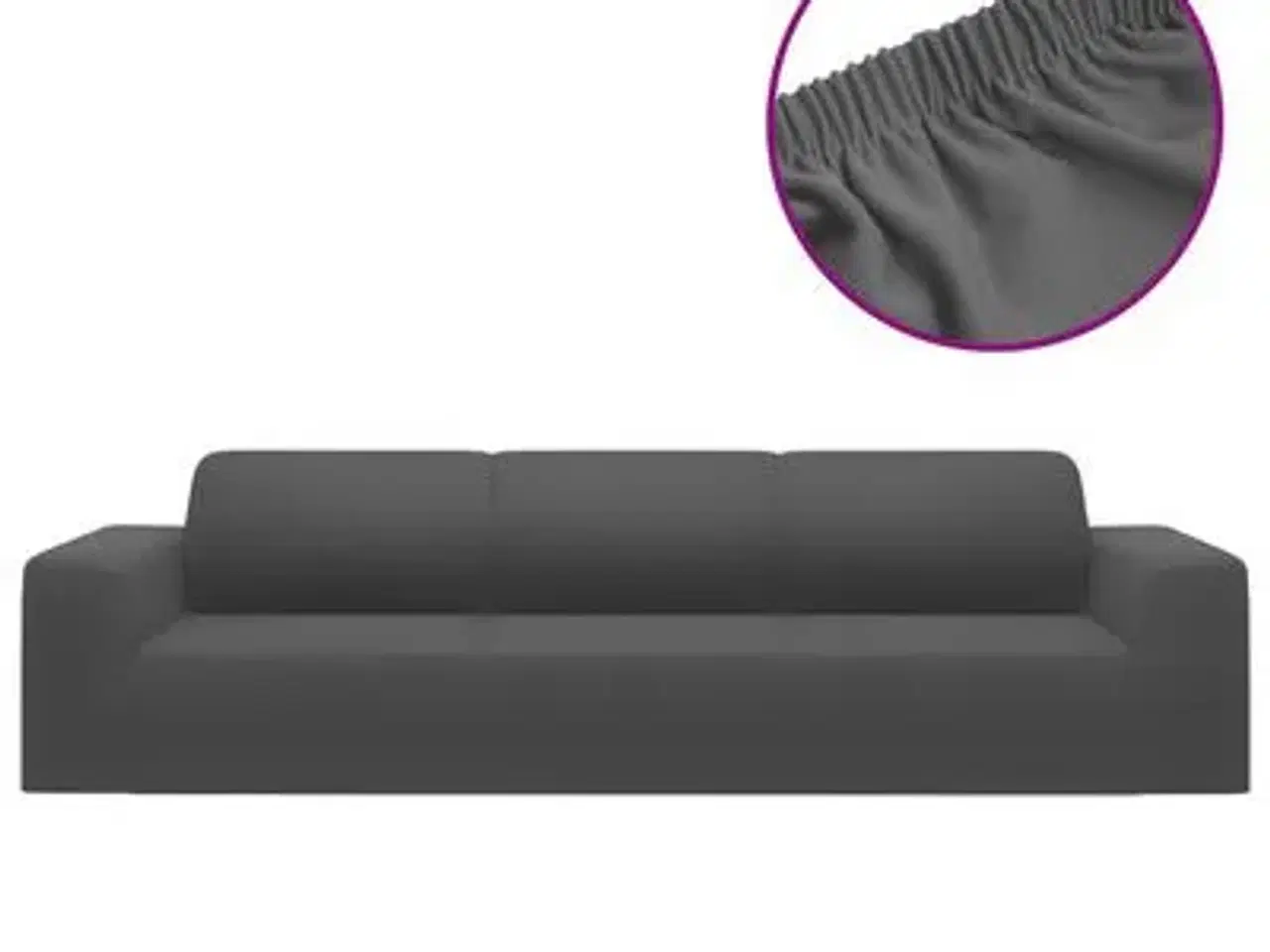 Billede 1 - vidaXL elastisk 4-personers sofabetræk