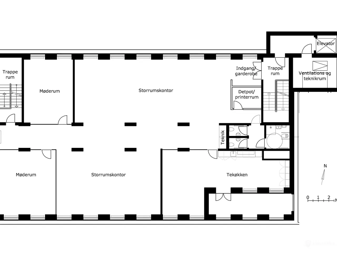 Billede 20 - Nymoderne kontorlejemål med egen tagterrasse