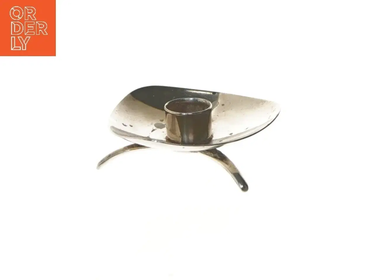 Billede 1 - Lysestage i metal fra Atla (str. Ø 9 cm)