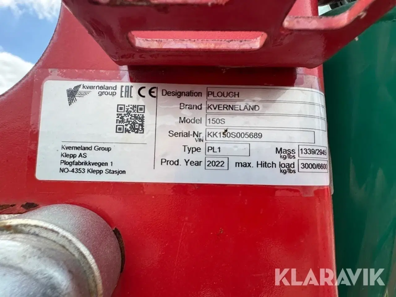 Billede 5 - Plov Kverneland 150S