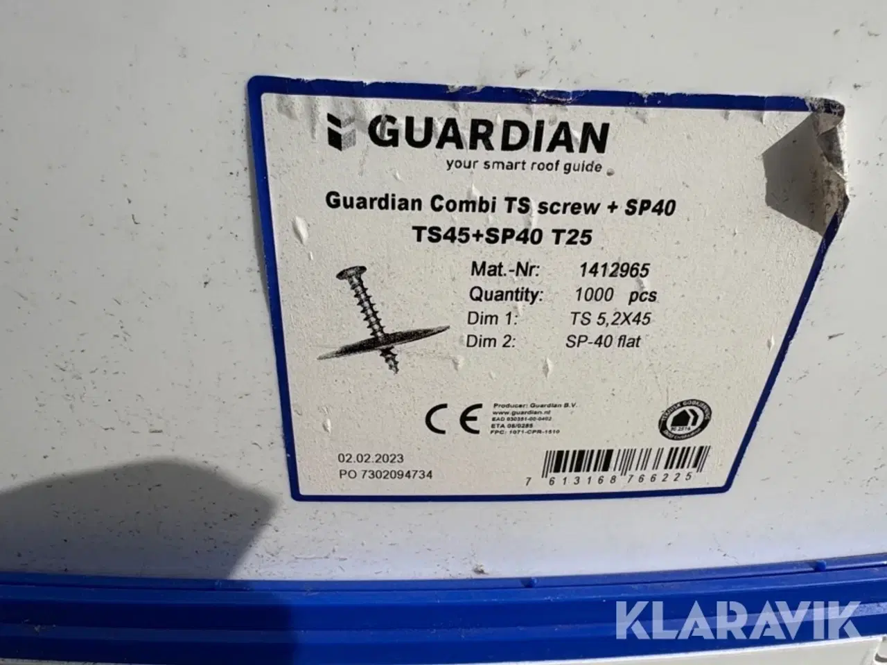 Billede 4 - Tagskruer Guardian Combi TS + SP40 - 2 kasser