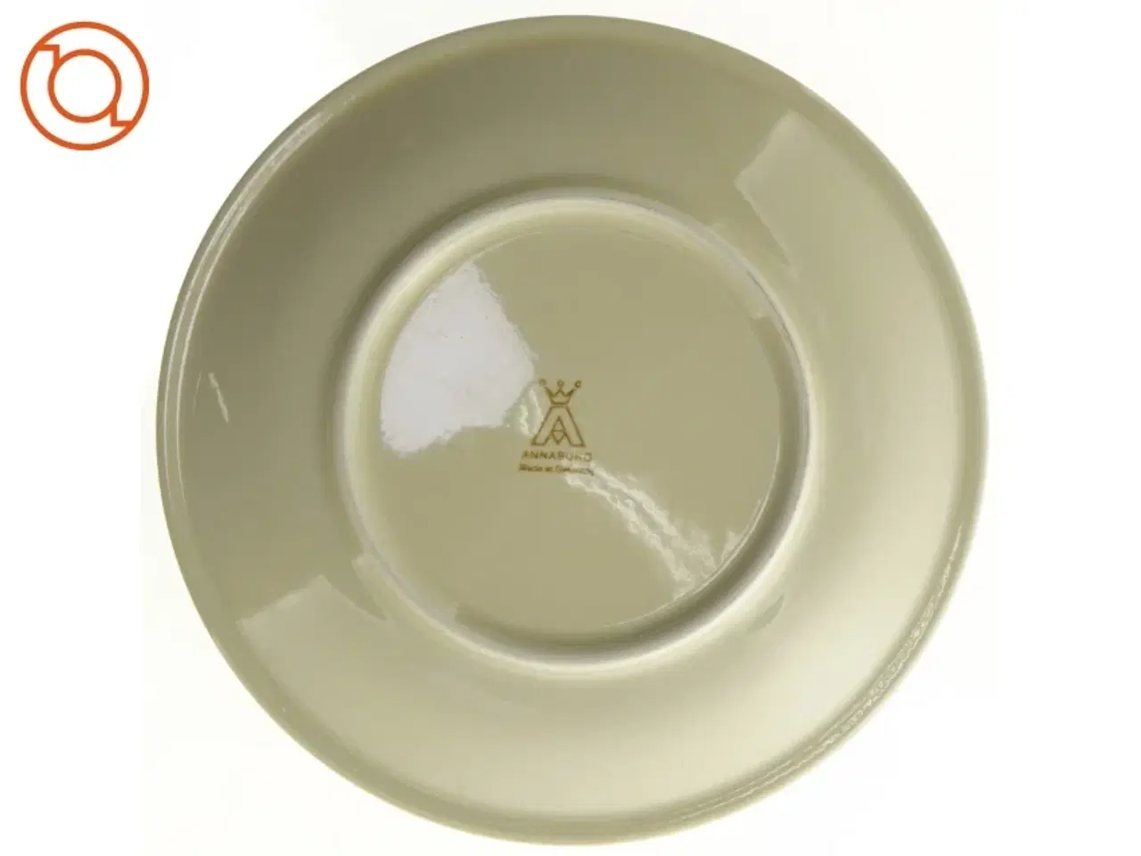 Billede 3 - Tallerken med svane motiv fra Annaburg (str. 19 x 19 cm)