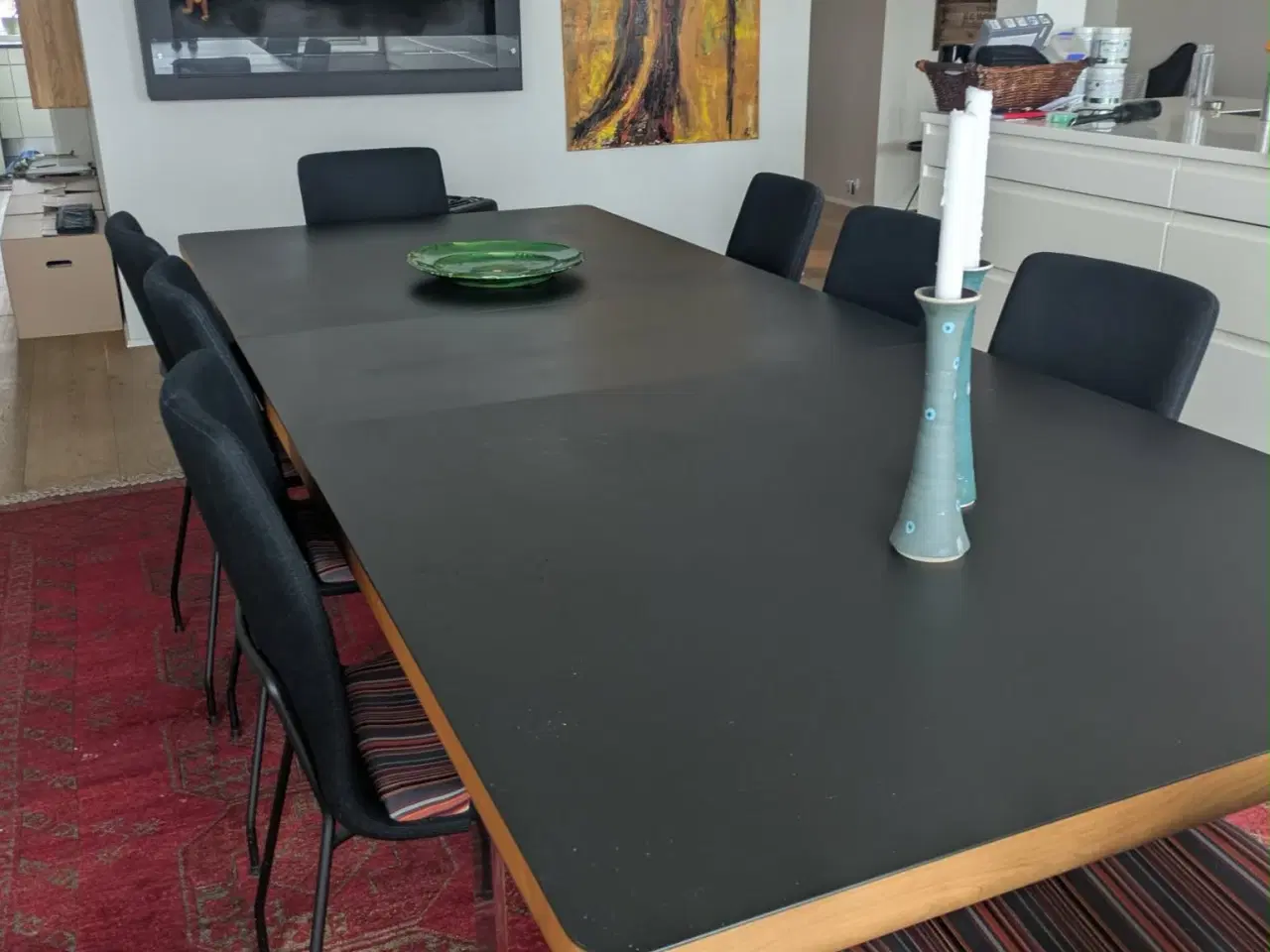 Billede 1 - Ansager bord med 8 stole