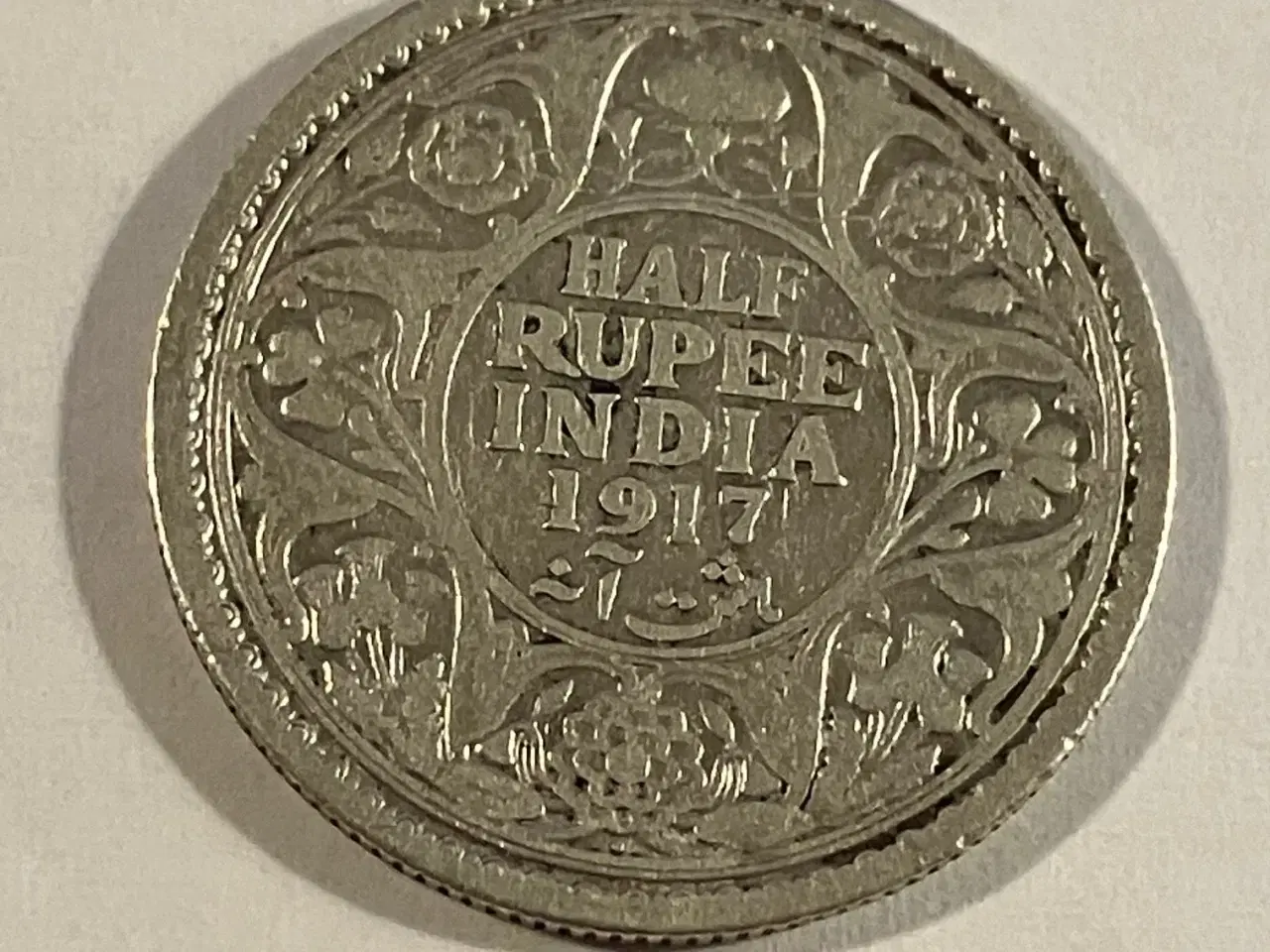 Billede 1 - Half Rupee India 1917 - Renset