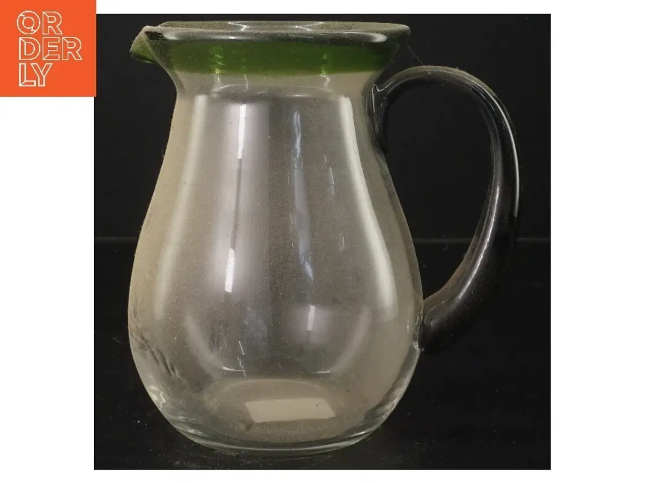 Billede 1 - Glaskande med sort hank (str. 17x13 cm)