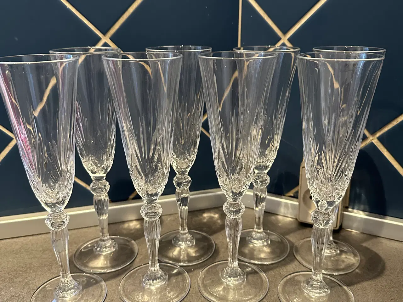 Billede 1 - 8 stk. Lyngby Melodia Champagneglas