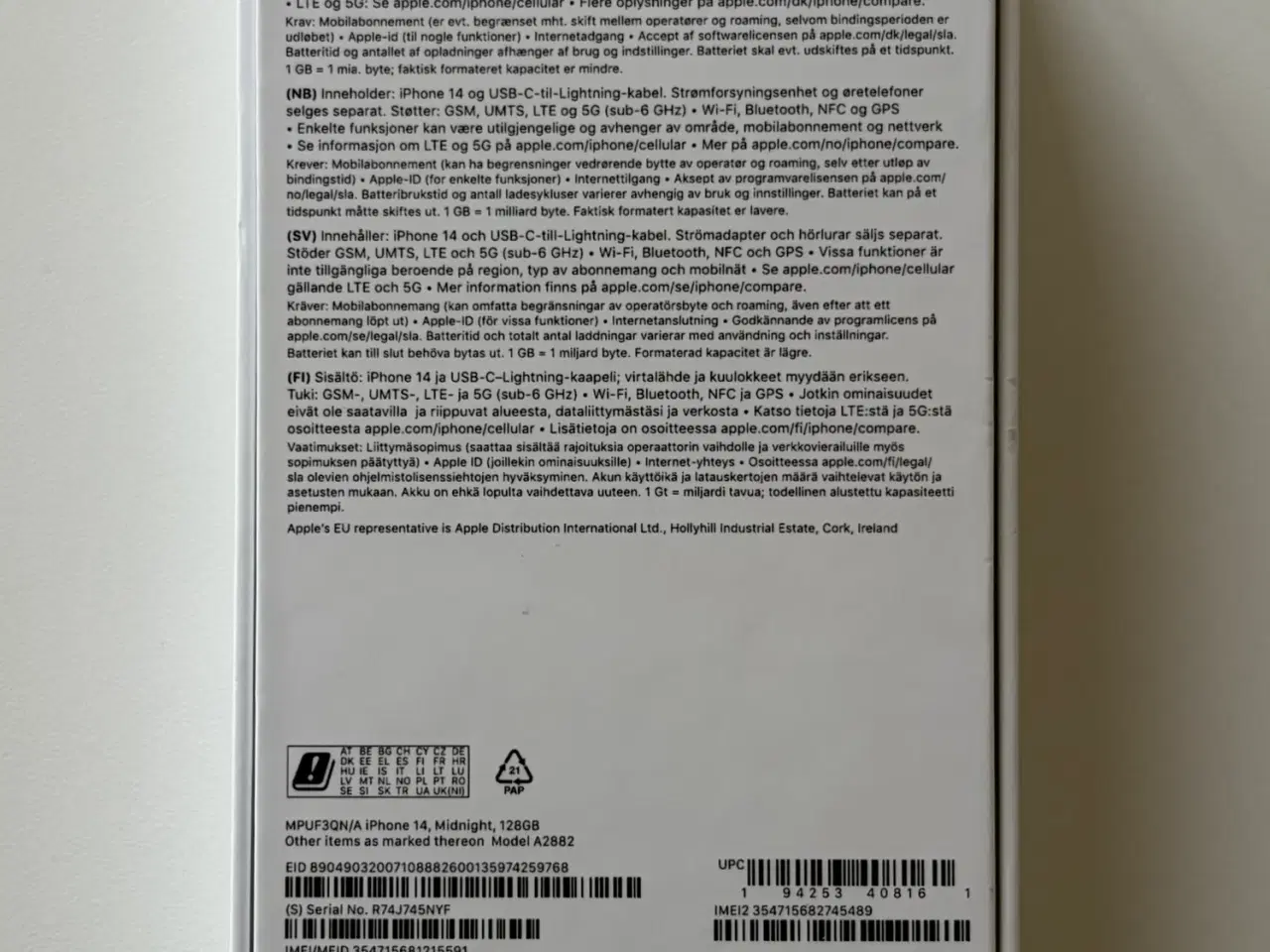 Billede 4 - Apple iPhone 14, 128 GB, Midnight
