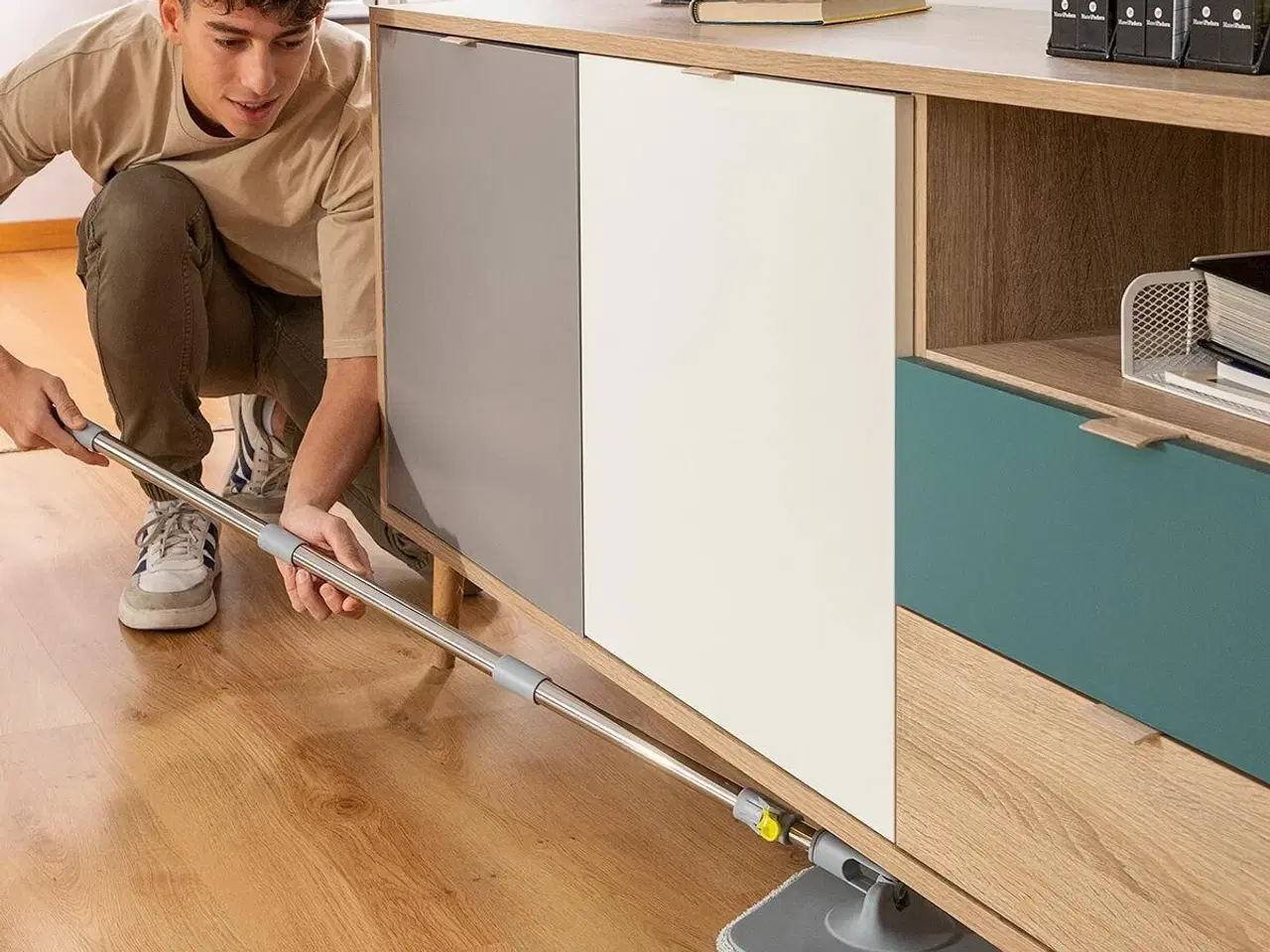 Billede 7 - Gulvmoppe med selvrens og vandudskiller - Selimop, 2,5 l