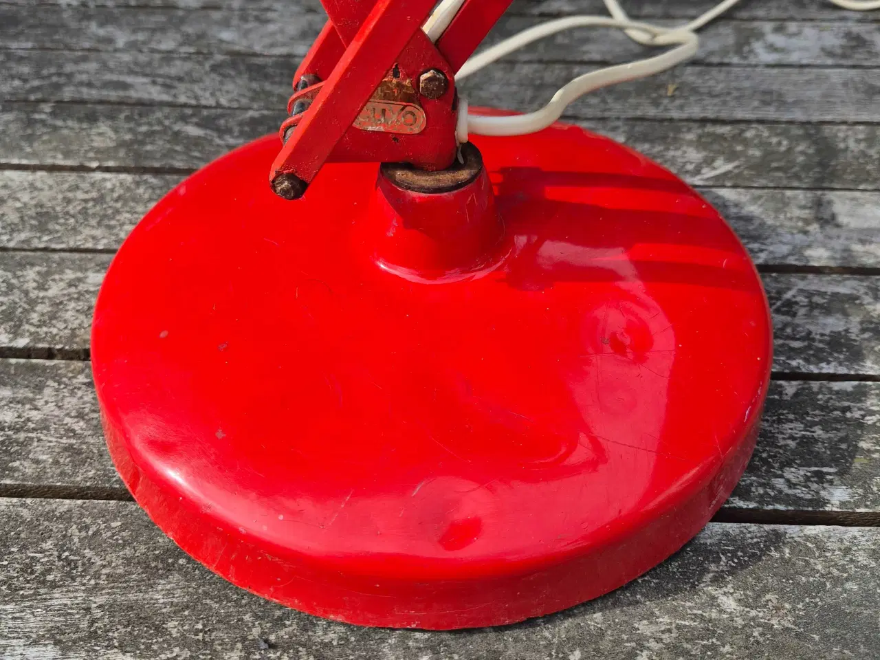 Billede 12 - Arkitektlampe med patina, buler og fleksibel fod 
