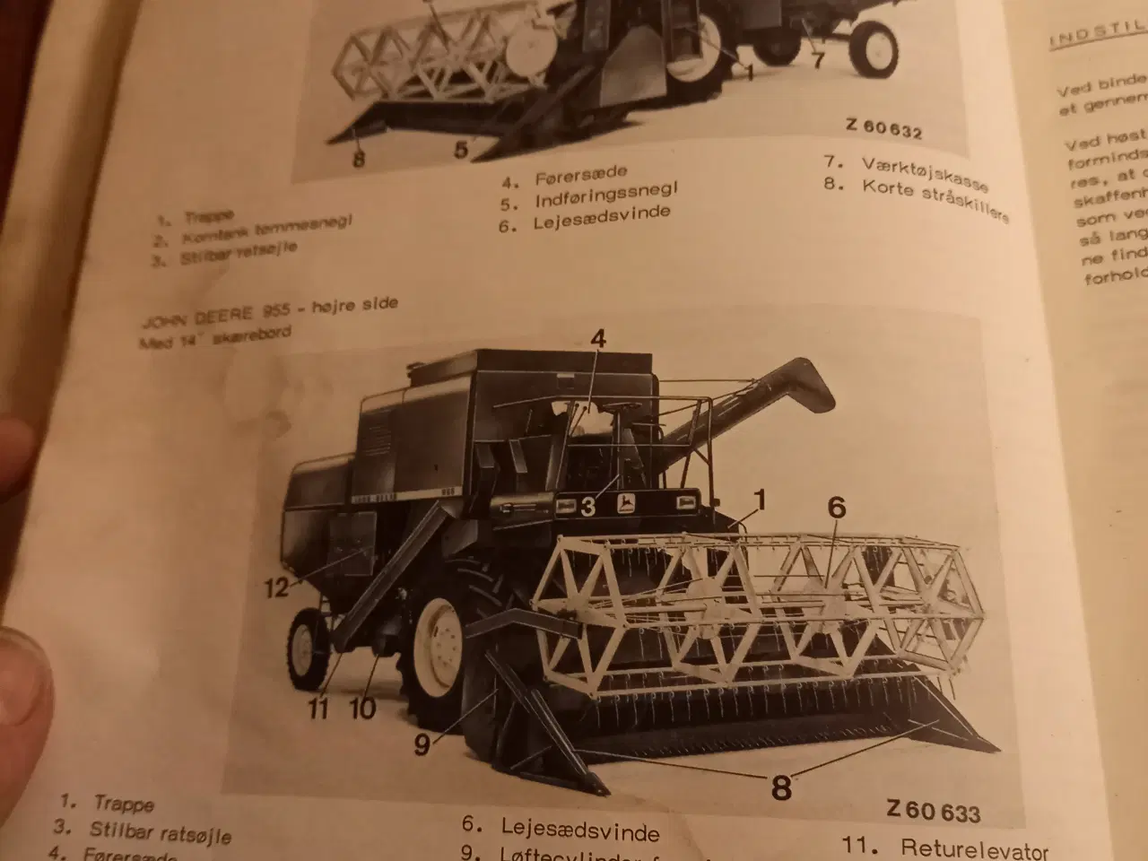 Billede 2 - Instruktionsbog til John Deere 955