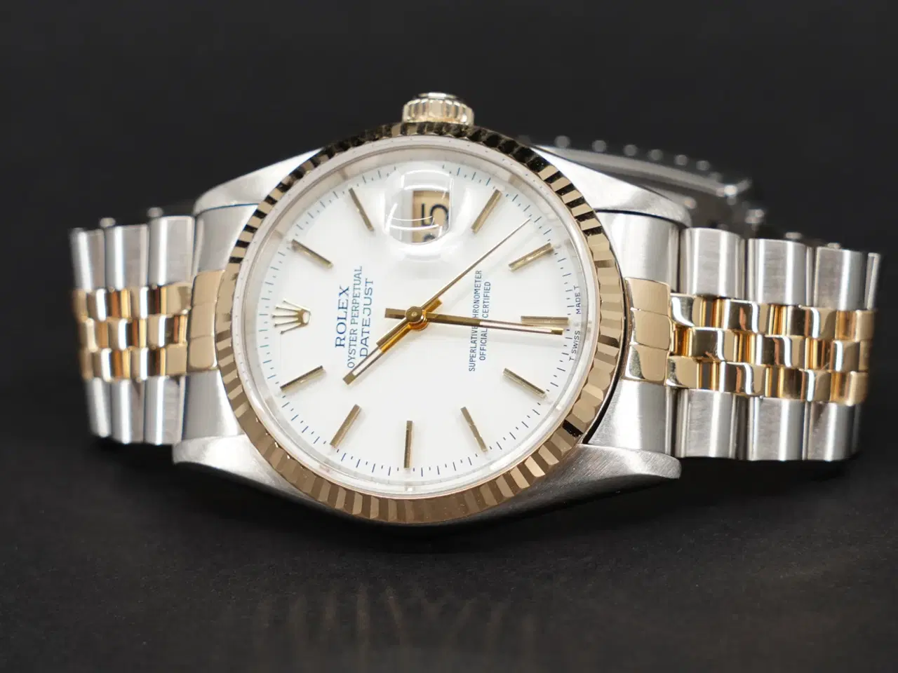 Billede 5 - Rolex Datejust 16233 36 mm 1995 hvid skive