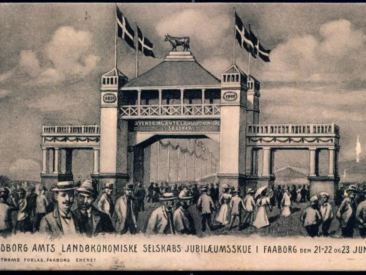Billede 1 - Svendborg Amts Landøkonomiske Selskabs Jubilæumsskue i Faaborg - A.C. Alstrøm - Brugt