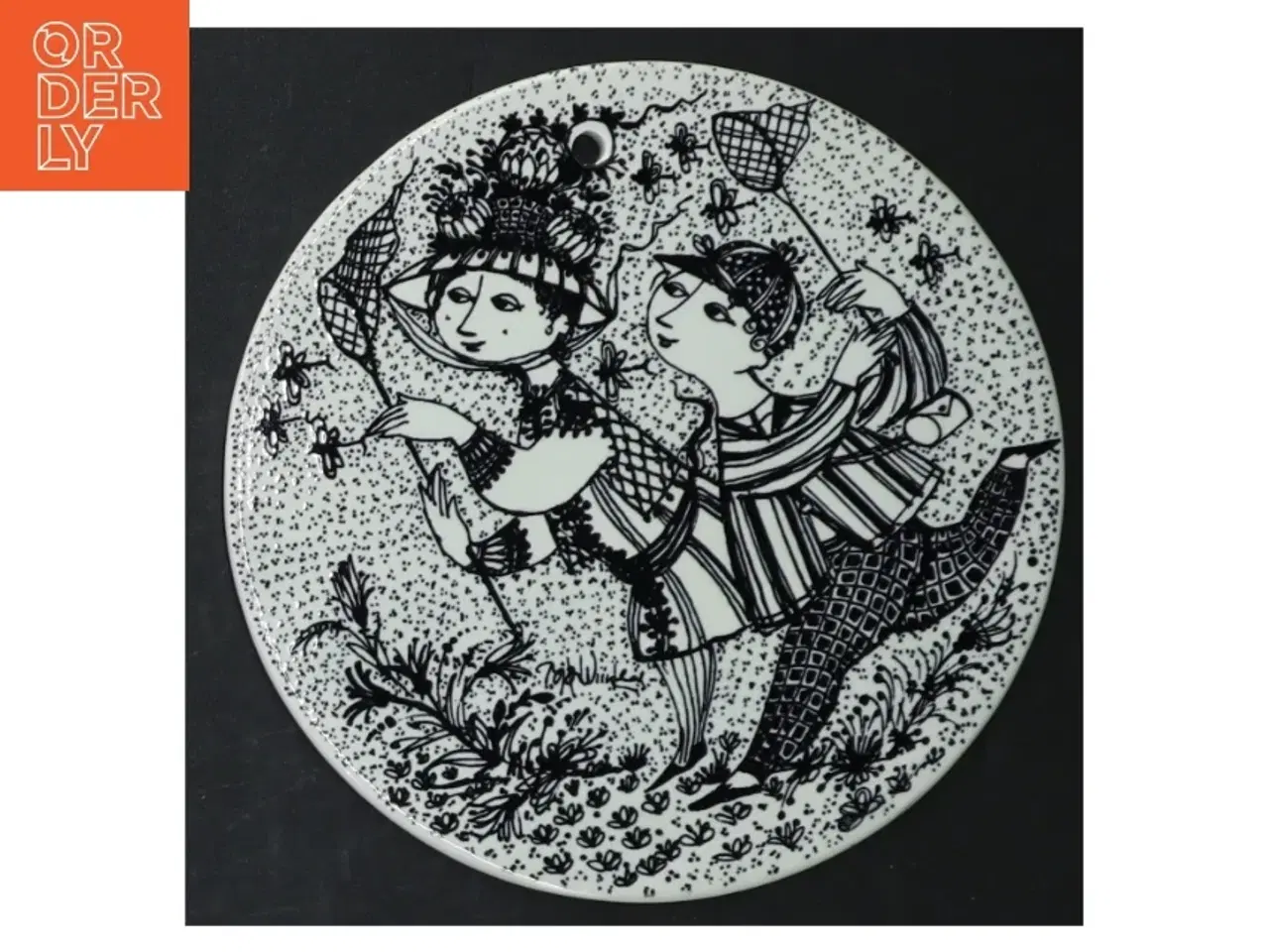 Billede 5 - Dekorative vægplatter af Bjørn Wiinblad fra Nymlle (str. Ø. 15 cm. 5 styk)
