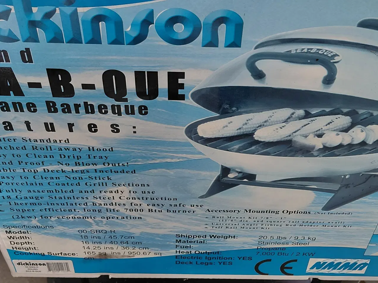 Billede 7 - Dickinson rustfri gasgrill Sea-B-Que