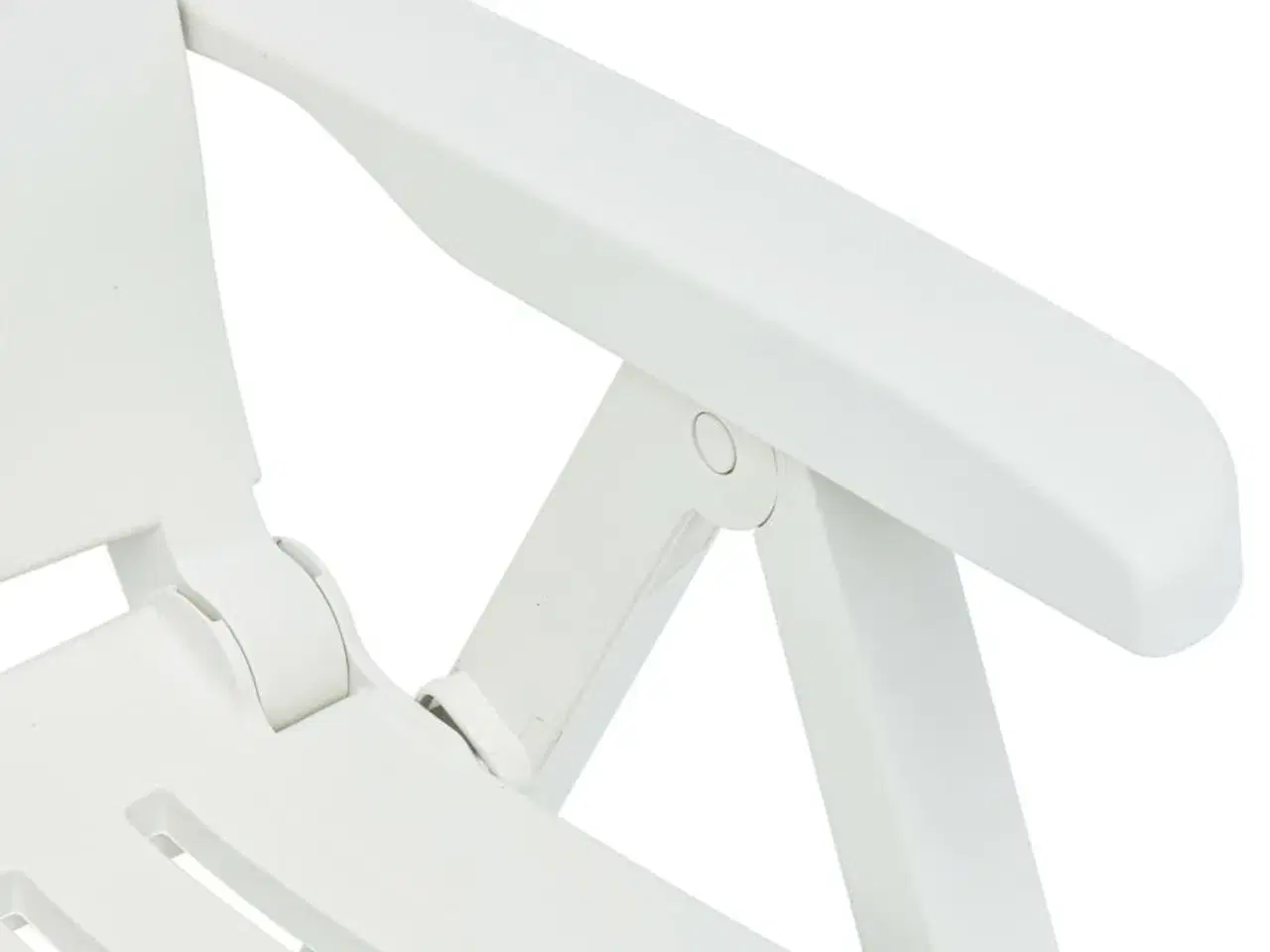 Billede 9 - Havelænestole 2 stk. plastik hvid