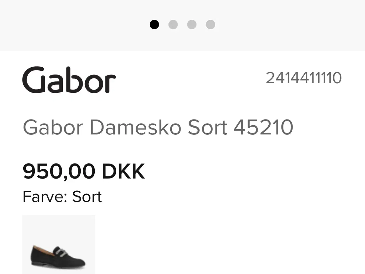 Billede 7 - Gabor sko sorte str 38 1/2 nye i æske