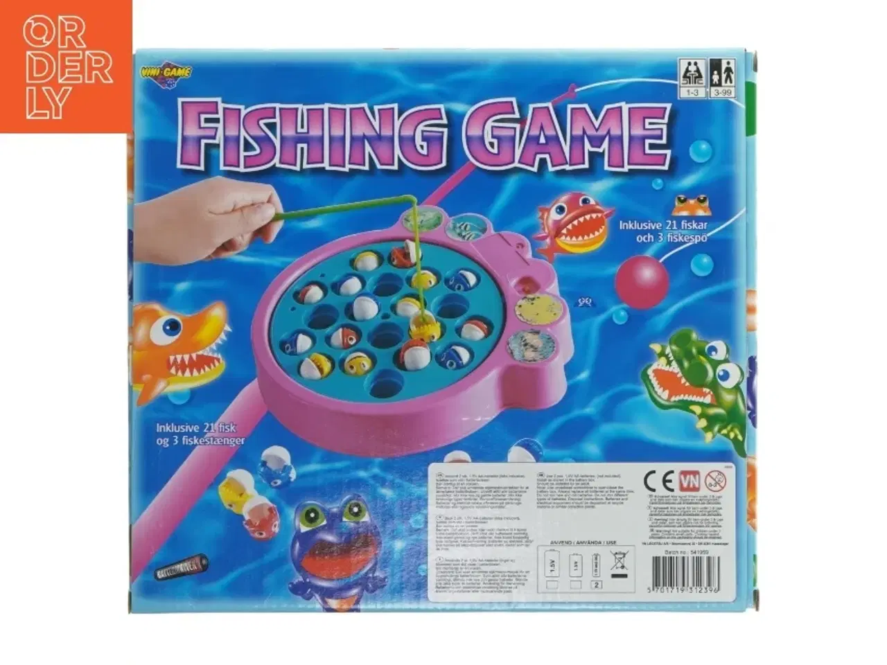 Billede 3 - Fiskespil fra Vini-game (str. 29x26 cm)
