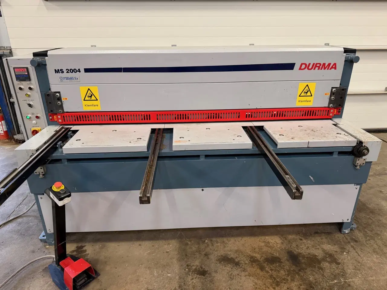Billede 1 - Mekanisk maskinsaks 2050 x 4 mm. Durma MS 2004.