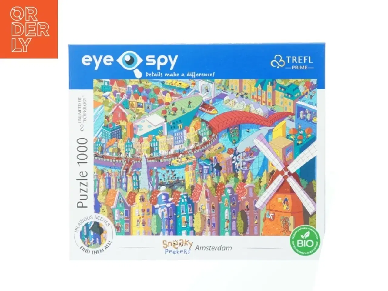 Billede 1 - Puslespil med Amsterdam motiv fra Trefl Prime (str. 68 x 48 cm)