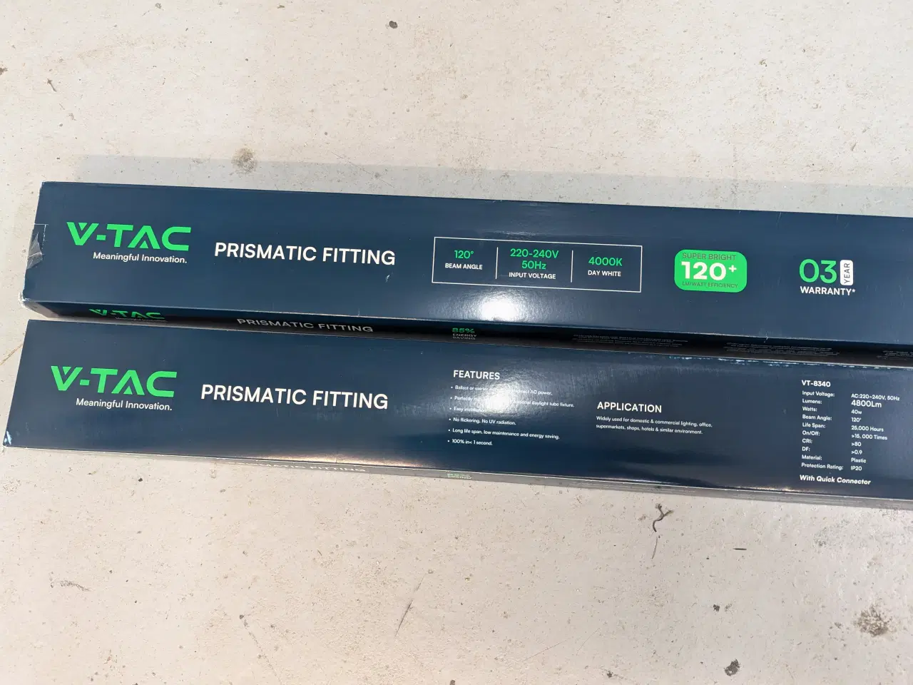 Billede 2 - LED armatur 120 cm Nye