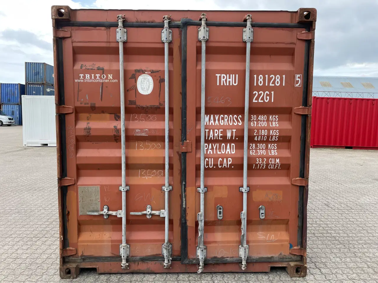 Billede 1 - 20 fods Container- ID: TRHU 181281-5