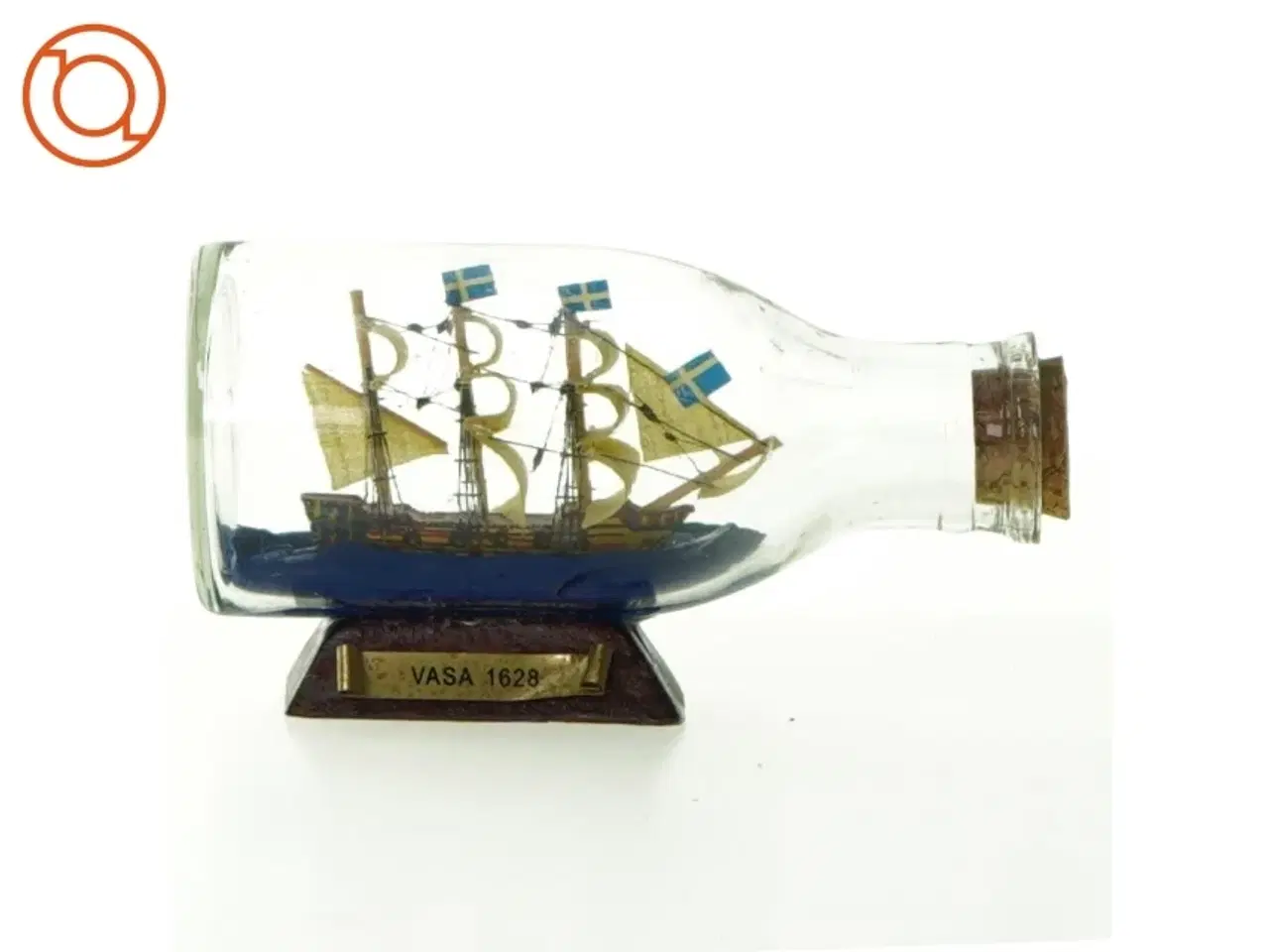 Billede 1 - Flaskeskib, Vasa 1628 (str. 12 x 5 cm)