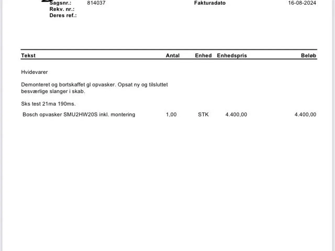 Billede 4 - Bosch opvaskemaskine under 2 år gammel