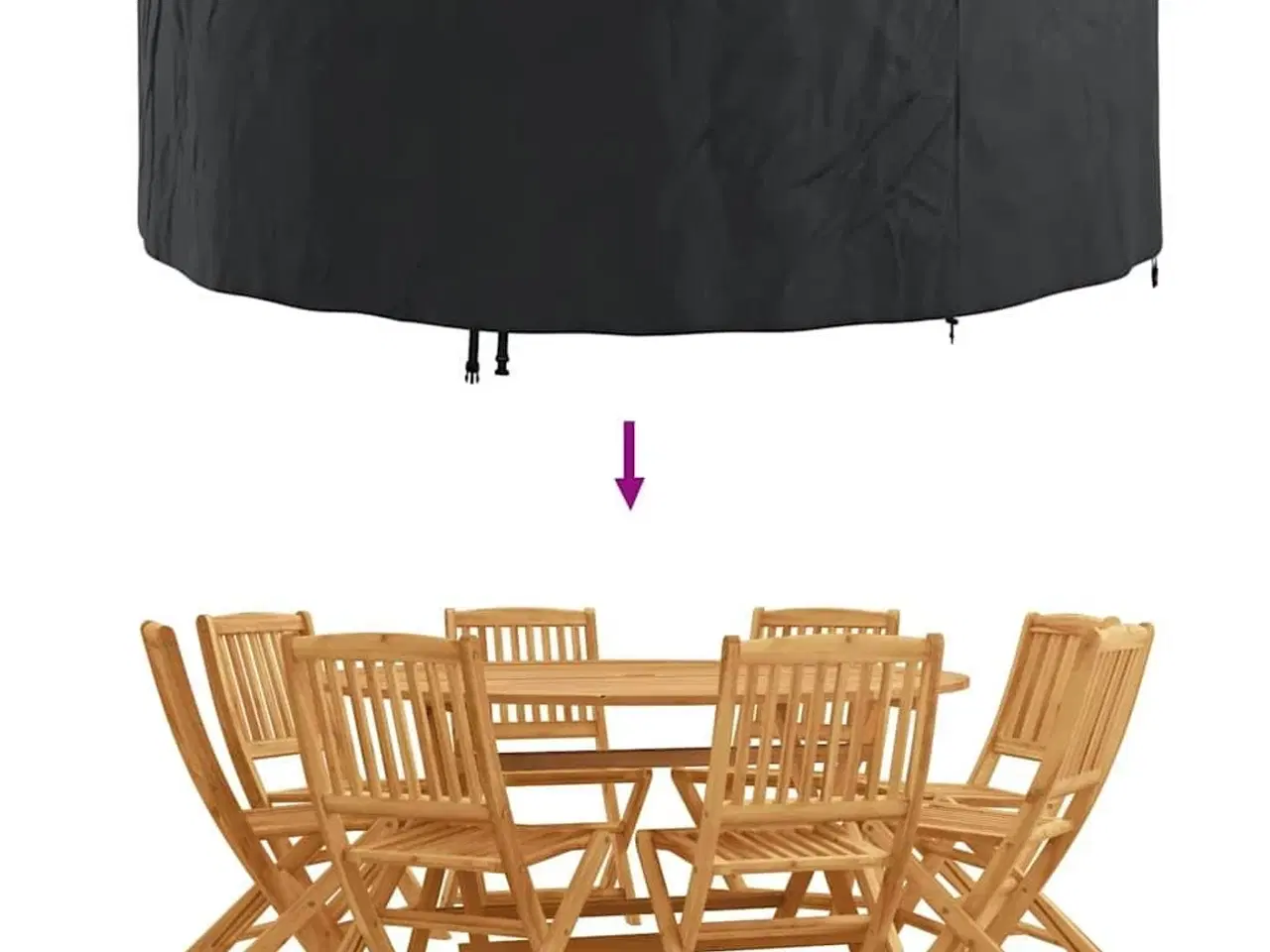 Billede 8 - Overtræk til havemøbler 244 x 244 x 105 cm 420D oxford stof